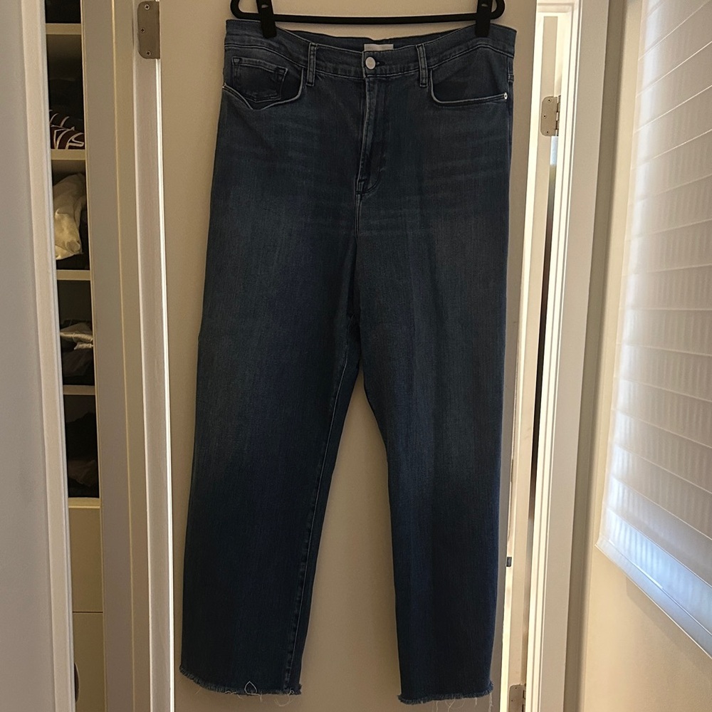 FRAME Le Pixie Slim Palazzo Jeans